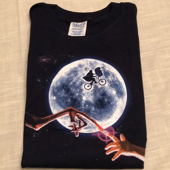 E.T. THE EXTRA TERRESTRIAL 20th ANNIVERSARY YOUTH L MOVIE PROMO TSHIRT NWOT #530 - Picture 3 of 11